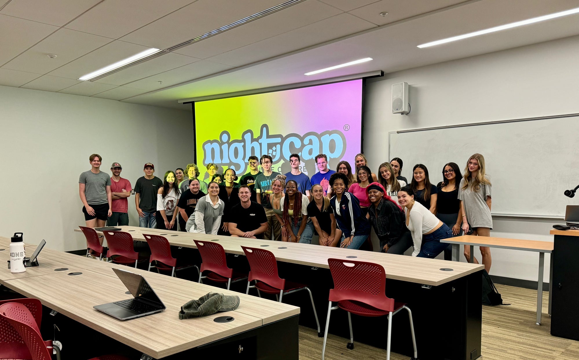 Nightcap Founders speak about drink spiking to a University