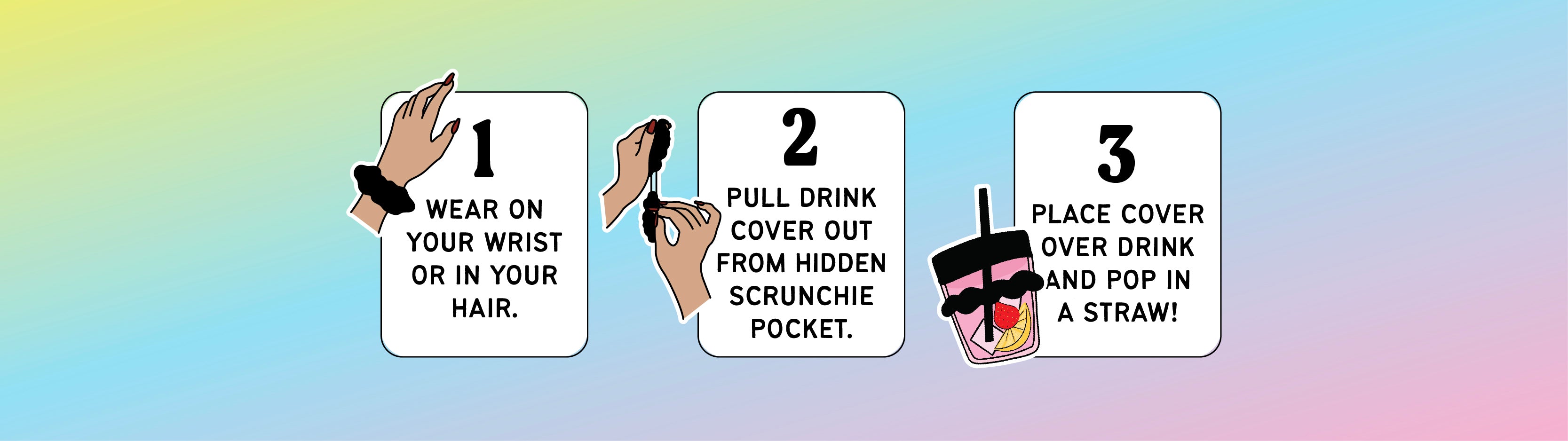 LoveKess Clothing - NightCap Drink Cover Scrunchie- The