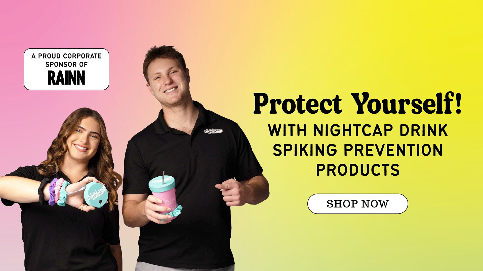  Nightcap The Original Drink Cover Scrunchie – As Seen On Shark  Tank And TikTok - Reusable - Wear On Wrist Or In Hair, Prevent Drink  Spiking - Sanitary Pocket Keeps Cover